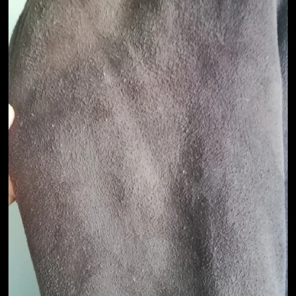 Dark Brown Shearling Coat - Picture 5 of 6